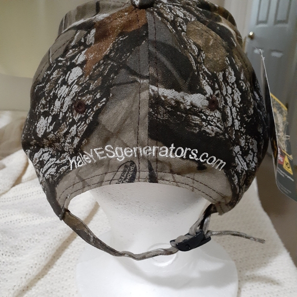 NWT Adjustable Realtree Generac Camo Baseball Cap - Picture 3 of 7
